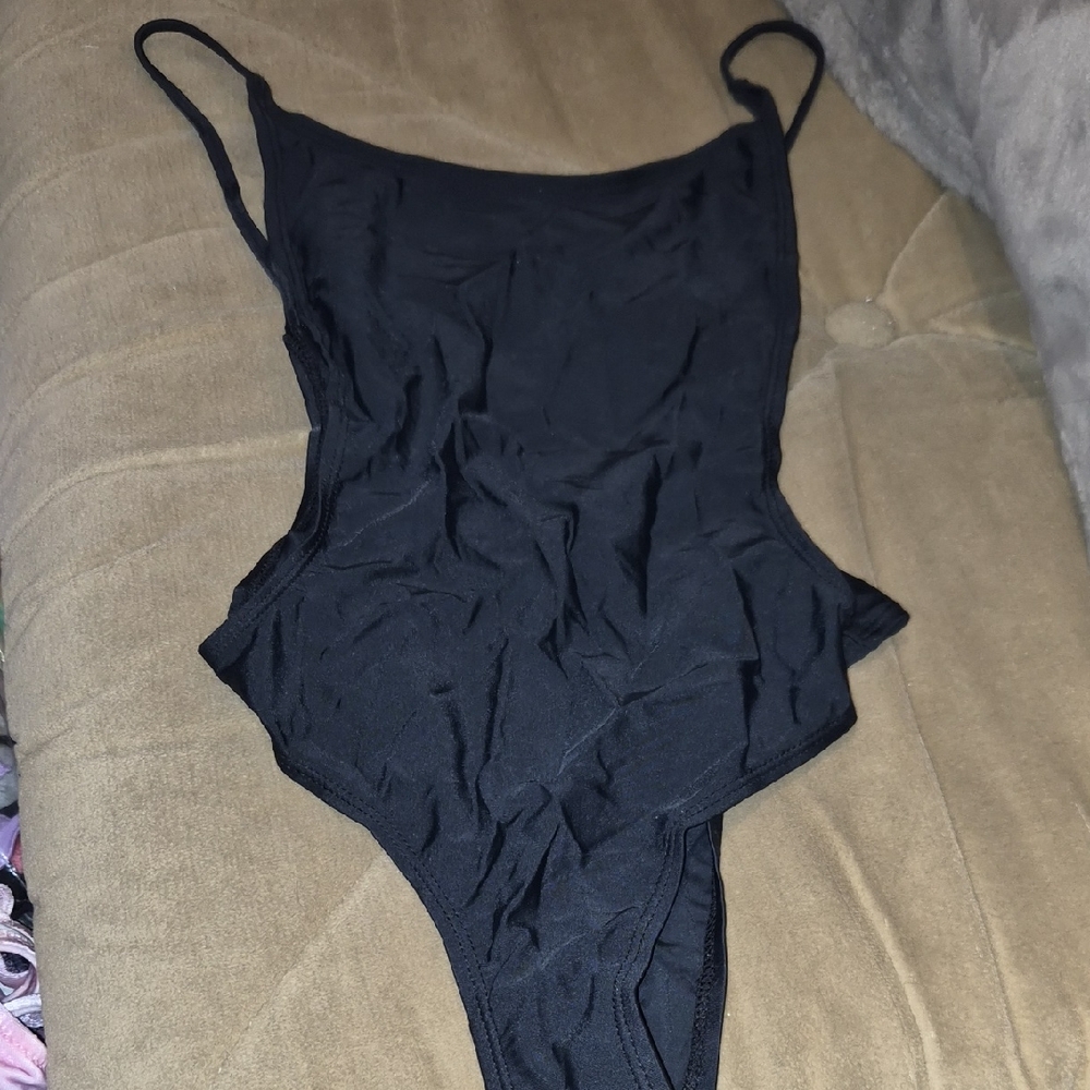 sunny co black one piece swimsuit